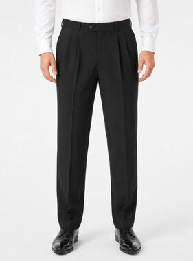 OPPOSUITS Mens Tuxedo Dress Pants 36x34 Black Pleated Slim Straight Leg NWOT